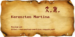 Keresztes Martina névjegykártya